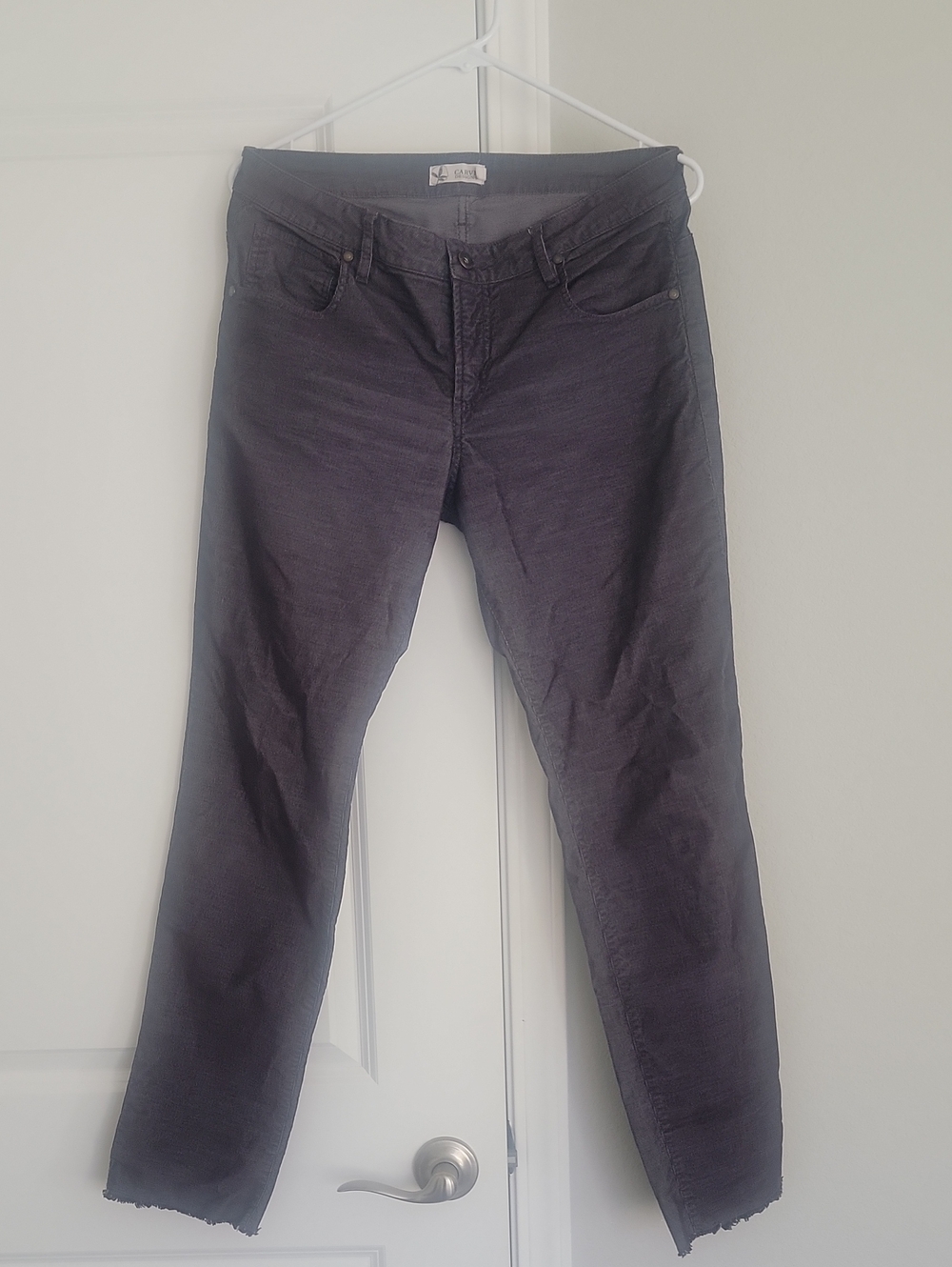 Carve Designs Carson Black Corduroy Straight-Leg Women's Pants